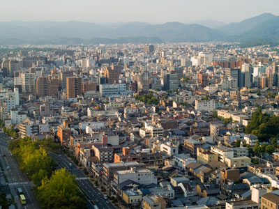 View of Kyoto from Kyoto Tower