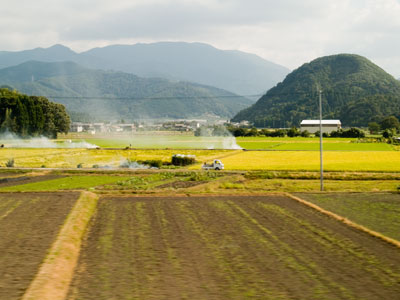 On the way to Kyoto - Japan's landscape