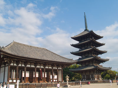 Famous Five-Storey Pagoda in Nara