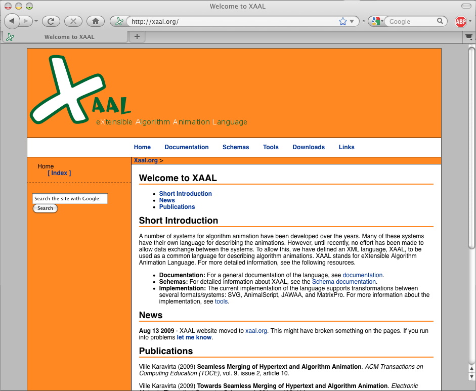 Main page of xaal.org
